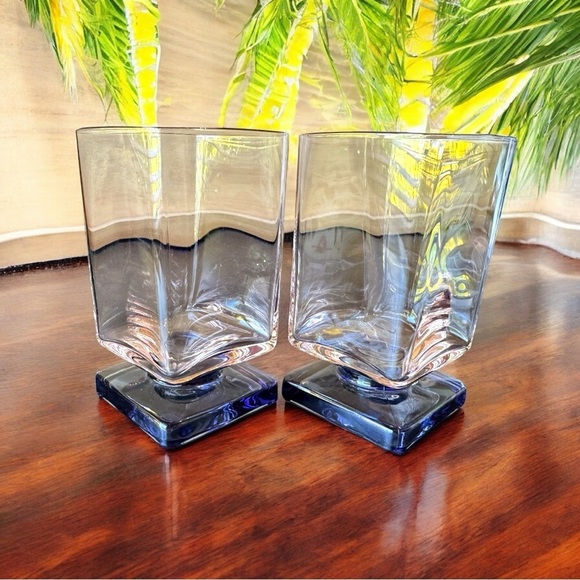 Vintage Disaronno Amaretto Square Cocktail Glasses – Set of 2 - Picture 3 of 9